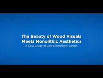 The Beauty of Wood Visuals Meets Monolithic Aesthetics - A Case Study of Lisle Elementary School